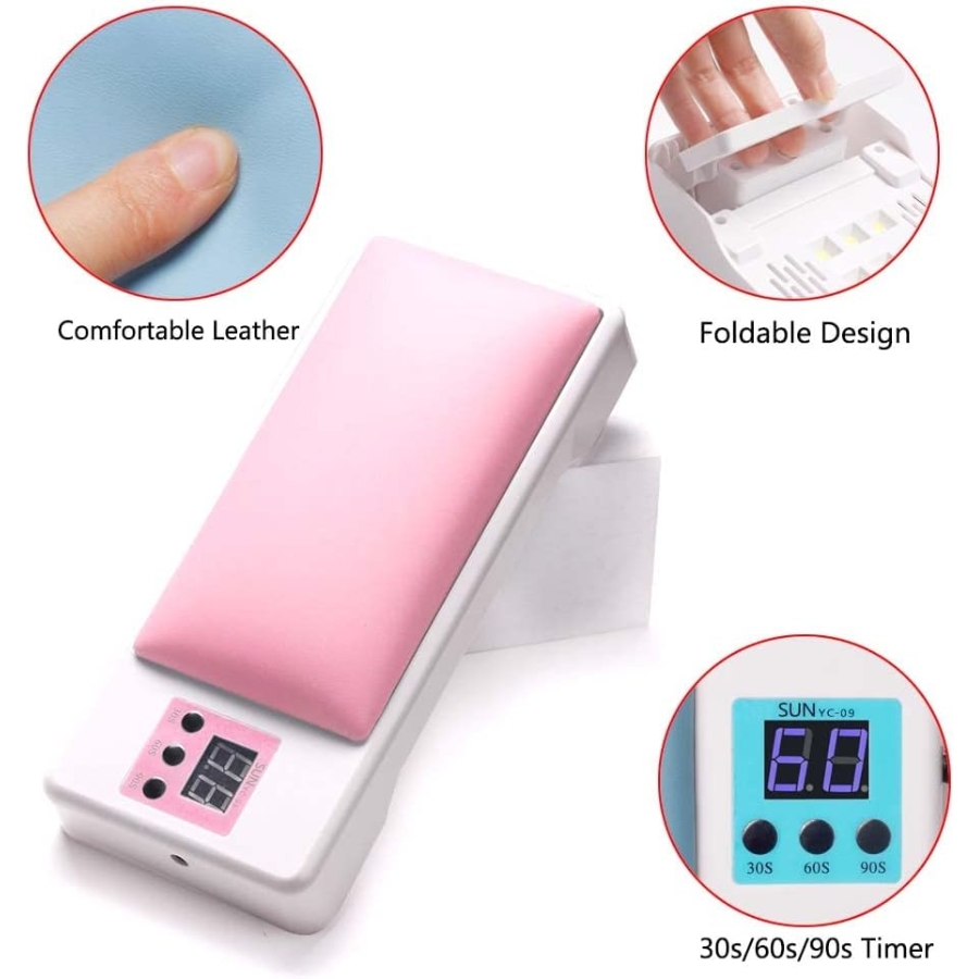 Miniatura 9 de Cojín Reposa Manos Con Lámpara Led Uñas